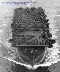 USS Altamaha underway 16 Jul 1943