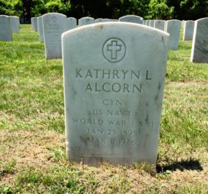 Kathryn Lufkin Alcorn's headstone at Mount Moriah Cemetery in Philadelphia, Pennsylvania