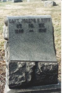 Joseph Henry Ruff's headstone at Mount Moriah Cemetery in Philadelphia, Pennsylvania