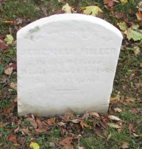 Petty Officer Jerimiah Miller headstone at Mount Moriah Cemetery