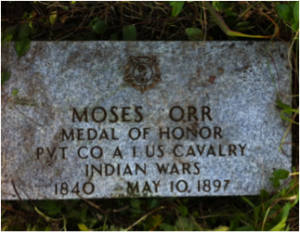 Moses Orr headstone Sylvester Hopkins Martin headstone