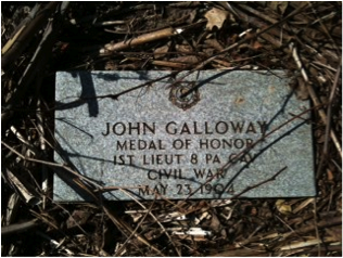 John Galloway headstone Sylvester Hopkins Martin headstone