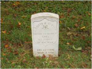 August P. Teytand headstone at Mount Moriah Cemetery in Philadelphia, Pennsylvania